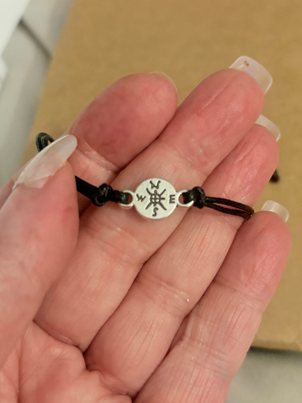Graduation Compass Cord Bracelet Gift NWT
